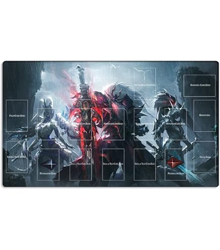 New Mlikemat Playmat Synchron TCG CCG OCG Trading Card Game Mat with Zones + Free Bag (ZD014-270-A