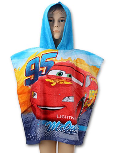 Preisvergleich Produktbild Disney Cars Poncho Kapuzenbadetuch 55x110 cm (u443)