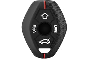 OTMIK Funda de Silicona para Llave de Coche para BMW X3 X5 Z3 Z4 3 5 7 Series E38 E39 E46 E83 M5 325i Llave Shell Accesorios
