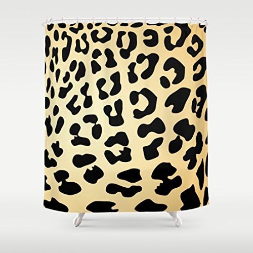 Eikleom leopard Shower Curtain 180x180cm Waterproof Polyester
