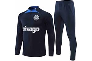 LOXCZI F-C 2022-23 Abbigliamento Sportivo da Calcio per Uomo, Giacca da Allenamento Pantaloni Jogging Tute da Calcio Maniche Lunghe Maglie Calcio Uomo per Adulti Appassionati Calcio Regalo