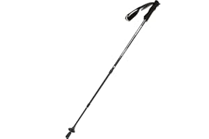 Brasher Telescopic Country Trekker Anti-Shock Walking Pole with Ergonomic EVA Handle, Trekking Pole, Hiking Pole, Camping Accessories, Black