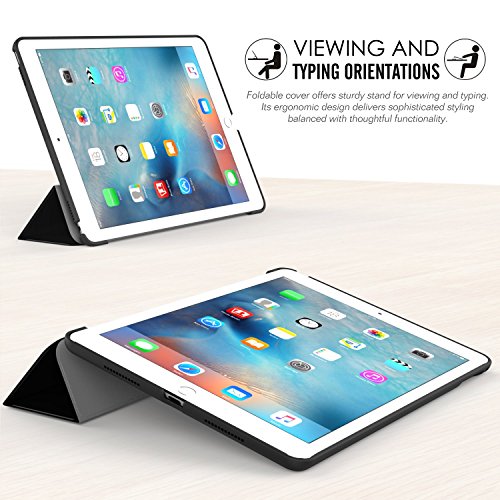 MoKo Hülle für iPad Pro 9.7 – Ultra Lightweight Slim PU Leder Tasche Schutzhülle Schale Smart Shell Case mit Auto Schlaf / Wach Funktion und Standfunktion für Apple iPad Pro 9.7 Zoll Tablet, Don’t Touch Me - 4
