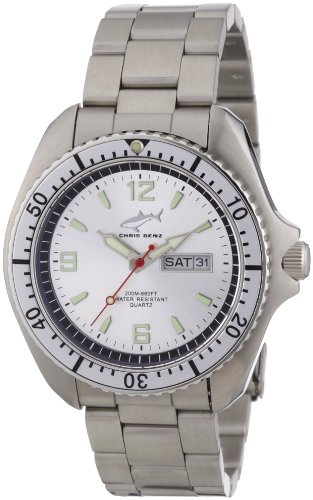 Chris Benz Herren-Armbanduhr XL Analog Edelstahl CBO.SI.MB.SI Chris Benz Herren-Armbanduhr XL Analog Edelstahl CBO.SI.MB.SI