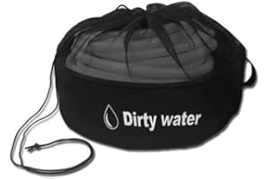 Hoquare RV Hose Storage Bag, Waterproof RV Hose Organizer Bag, Caravan Camping Cable Organizer, Storage Equipment Organizer Bags for Electrical Cords Fresh Water Hoses Sewer Hoses (Black)