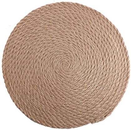LINGZHIGAN Reusable/Non-slip/Insulation /Rolled up Dinner Table Mat/Placemat, Bowl pad Dish pad Weaving mats 4 PCS/Set