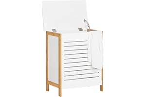 SoBuy Cesto para la Colada,Canasto para la Ropa Sucia,Amario para Baño,FSS66-WN,ES