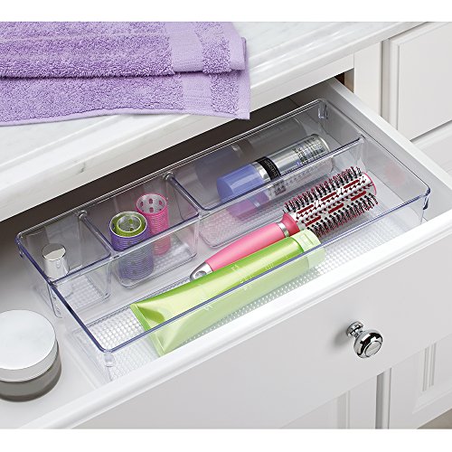 InterDesign 38880EU Clarity Waschtisch-Ablage Unterteilt, durchsichtig - 2