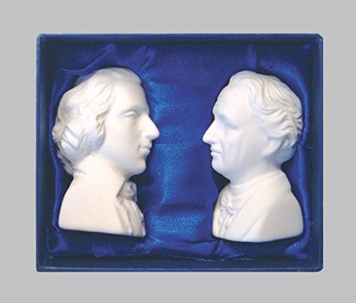 Salz- und Pfefferstreuer aus Porzellan 6 x 4 x 3 cm (je 41g) • 66066 “Salz- und Pfefferstreuer Schiller & Goethe“ von Inkognito • Künstler: INKOGNITO • Küche & Frühstück • Salz & Pfeffer • Haushalt - 5