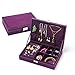 Produktbild ZHAOLV Schmuckkästchen Schmuck vitrine veranstalter Holz Ohrringe Ring Box case for mädchen geschenkbox Make-up Tasche Frauen tragen Box schmuck (Color : Rose Red)