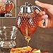 Produktbild FairytaleMM 200 ML Tragbare 1 Tasse Bee Hive Acryl Honig Sirup Dispenser Glas Mit Ständer für Haushalts Küche Familie Frühstück, Silber & klar