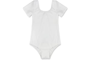 TiaoBug Mädchen Ballett Body Trikot Kinder Kurzarm Langarm Ballettanzug Turnanzug Trikot Gymnastikanzug