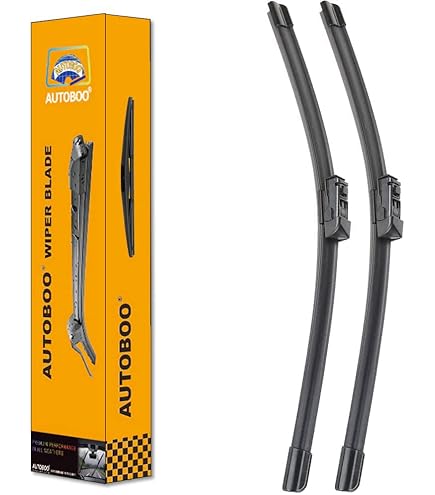 X AUTOHAUX 24" + 18" Front Wiper Blades Set For Mazda CX-5, CX-9, 6 (2017-2021) - Push Button, Not J-Hook