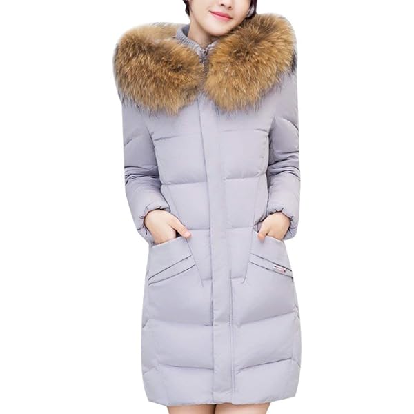 Abrigo Largo De Invierno Para Mujer Con Capucha | Mezcla Algodón-poliéster, Solapa Y Bolsillos | Cálido Y Elegante
