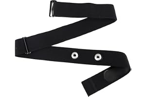 Bröstbä justerbar 65 cm till 98 cm, elastisk sport pulsmätare bröstbä ersättningsband av högkvalitativ nylon och spandex spännavstånd 45 mm kompatibel med många andra för sport löpning