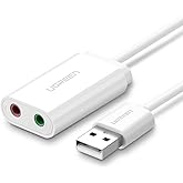Ugreen Harici 3.5 mm USB Ses Kartı, Beyaz