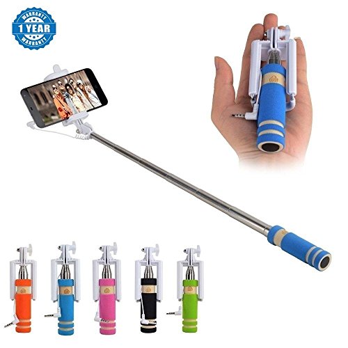 Renyke Foldable Mini Wired Selfie Stick Handheld Extendable Compatible with 3.5 mm Jack, Xiaomi and all Smartphones, Colour May Vary RS.139 (86.00% Off) - Amazon Renyke Foldable Mini Wired Selfie Stick Handheld Extendable Compatible with 3.5 mm Jack, Xiaomi and all Smartphones, Colour May Vary RS.139 (86.00% Off) - Amazon