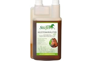 ‎STIEFEL Stiefel Cough Herbal Juice for Horses, Made from a 100% Natural Herbal Mix, for Respiratory Problems, Supports the Respiratory Apparatus & Bronchial Extract, Liquid with Dosing Bottle, 1 L