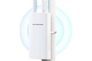 WONLINK Punto de Acceso Inalámbrico 1200Mbps Amplificador Señal WiFi Exterior con 2 Puerto Gigabit Ethernet, Extensor WiFi para Exteriores, Repetidor WiFi Largo Alcance WiFi Exterior IP66, MU-MIMO