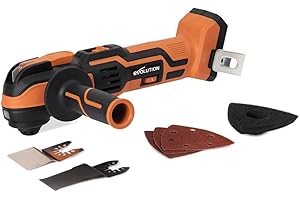 Evolution Power Tools R18MLT-Li Cordless Multi-Tool 18v Li-Ion EXT, Multi-Purpose & Multi-Material for Cutting, Shaping, Scraping & Sanding, Battery Not Included