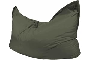 Beautiful Beanbags - Large Kids Big Brother Beanbag Chair, Water-Resistant Outdoor & Indoor Bean Bags, Ready Filled - Olive
