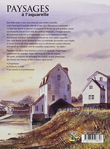 Paysages à l'aquarelle. 24 dessins à transférer.