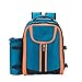 Produktbild Fastar 4 Personen Picknick Carry On Rucksack Geschenkkorb Outdoor Reisen Oxford Tuch Picknick Pack Blau(die Tableware sind nicht inbegriffen)