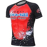 MMA rash guard compression top gym training body armour BJJ base layer (MEDIUM)
