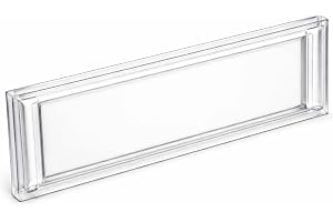 Wiltec Transparent Skydd till Brevlådeskylt för Brevlåda med Stansning på 89,4 x 24,5 mm, Reserv till Namnskylt på 92,3 x 28,4 mm Väderbeständigt