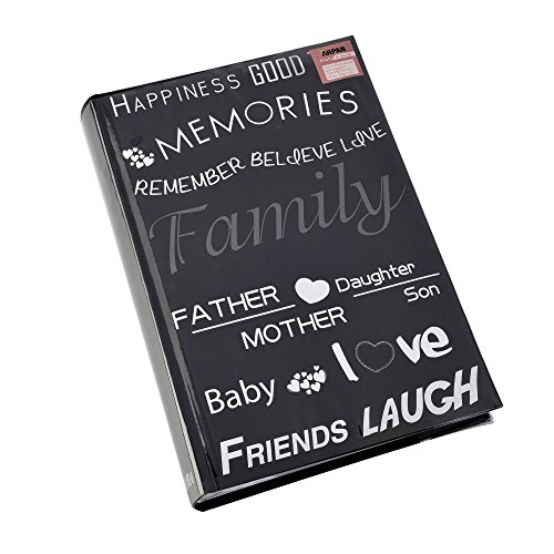 Arpan tama o grande Vintage mariposa Memo Slip en lbum de fotos 300 6 x
4 fotos crema cart n Black Text Design 33 x 5 x 22 cm