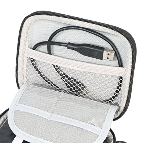 Marktore(TM) Stoßsichere schwarze Schutzhülle/Tasche / Festplattentasche für 2.5″ inch Toshiba Canvio Basics/Seagateup Plus External/Transcend/Samsung M3/ WD My Passport Ultra Elements Hard Drive HDD tragbare, externe Festplatte 750GB 1TB 2T - 3