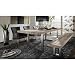 SalesFever Sitzbank from hardwood square white wash steel rails 240 x D 35 x H 45 cm