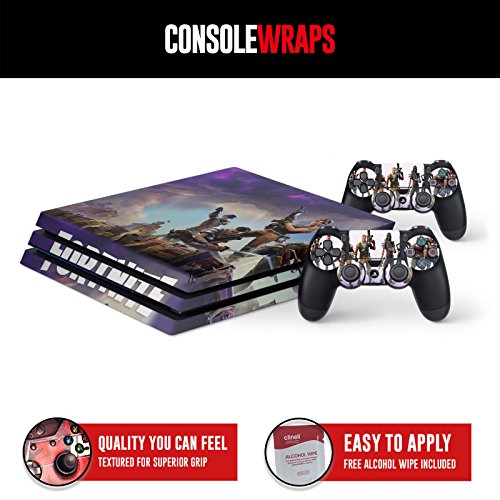 fortnite game textured skin wrap playstation 4 ps4 pro console controllers - fortnite ps4 pro
