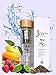 Produktbild Elegant Eco Freundlicher Fruit Infusion, Coffee Brew, Detox Diät, Ice Tee, und für losen Tee mit eine Dickere Glas Fläschchen unten Boden jnvshop doppelwandig Borosilikat Flasche Glas Tee, Kaffee und Fruit-Ei mit natürlichem Bambus Deckel mit Schutzhülle Neopren Sleeve | Edelstahl Sieb für losen Tee Blatt-Ei | nachfüllbar, tragbar und kompakt 400 ml Tumbler