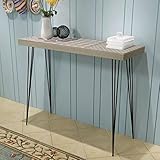 Dieser Beistelltisch im Retro-Design wird eine praktische sowie hochdekorative Ergänzung zu Ihrem Haus sein.