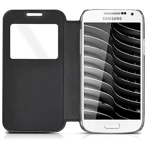 kwmobile Funda potectora pr ctica y chic FLIP COVER para Samsung Galaxy S4 Mini en negro reviews kwmobile Funda potectora pr ctica y chic FLIP COVER para Samsung Galaxy S4 Mini en negro