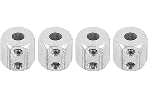 BYUP Zouminy 12 mm Radsechskant, 4 stücke Metall 08065 Rad Hex für HSP 94188 94155 94166 94170 1/10 Fernbedienung RC Auto