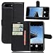 Produktbild Omiky® Mode 2017 Luxus schlanke Leder Flip Wallet Stand Case Cover für iPhone 7 Plus (Schwarz)