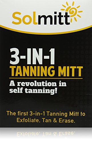 Tanning Mitt . First 3 in 1 Exfoliating Erasing & Fake Tan Applicator Mit. Perfect as an alternative to Sunless Self Tanner Mitts & Gloves. Better than a Spray Tan or Your Money Back!