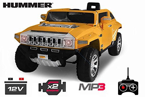 Preisvergleich Produktbild Lizenz Kinderauto Hummer H2 2 x 35W 12V MP3 RC Elektroauto Kinderfahrzeug Ferngesteuert Elektro Auto (Rot)