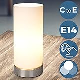 Diseño sobrio y moderno Jago - Lámpara de mesa con sensor táctil (3 intensidades de iluminación) - en juego de 1 pieza