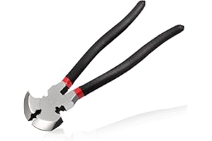 LEONTOOL Zaunzange Mehrzweckzaun Zange mit 2 Drahtschneider Nagelzieher Zaunzange Werkzeug Hammer Ende für die Installation Wartung Reparatur Drahtzäune