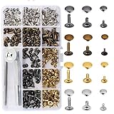 【3 Größen】 Dieses Nietset enthält 3 Fixierwerkzeuge + 180 Nieten. (Eine Schnalle und ein Nagel sind eine Reihe von Nieten). Es gibt 3 Arten von Nieten (6 * 6 MM, 8 * 8 MM, 8 * 12 MM), 4 Farben für jedes Modell (Silberweiß, Bronze, Schwarz, Gold)