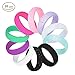Produktbild Silicone Rings 10 PCS dünner dauerhafter bequemer antibakterieller Gummiring Paar Ring breiter schmaler Art 2.7mm Silikon Glitter Ring im Freien