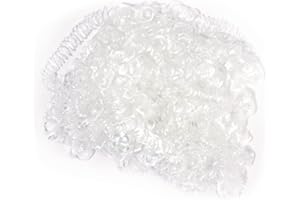 Rayher Engelslocken, weiß, Lockendurchmesser ca. 9 mm, Btl. 15 g (einzelne Stränge), Engelshaar, Puppenhaar, 7600202