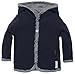 Noppies Baby-Boys B Jersey Rev Joke Cardigan, Blue (Navy), 1-2 Month (Manufacturer size: 56)