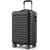 NUMADA - Upfly 20' ABS Cabin Travel Suitcase (53x33.5x22cm) with Combination Lock and 4 360 Double Wheels. Sturdy Lightweight