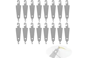 BOBOZHONG Nadeleinfädler,100PCS Large Eye Needles Threader Edelstahl Nadeleinfädler Stickerei Kreuzstich Nadel-Einfädelwerkzeuge für Nadeln mit großem Öhr Hand DIY Nähen