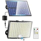 268 LED Solar Floodlight 60W Solar Powered 5 Mt Cable Sensor Controlled HeroLed Outdoor Lighting IP65