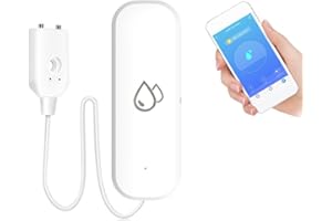 FUBESK Tuya Smart WIFI Allarme Perdite Acqua Rilevatore di Perdite D'acqua, Con Smart Life APP Notifica Telecomando Per Cucina, Cantina, Garage, Baseroom,1 pz